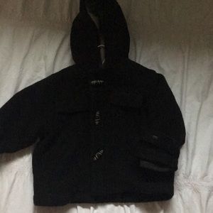 French Brand Marcel et Léon Boys Soft Peacoat